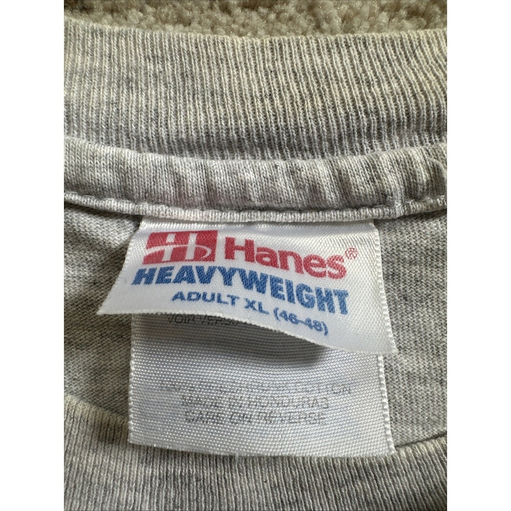 Hanes T-Shirt Men Light Gray SzXL BUDWEISER Jammin For Education(1999)VTG HeavyW - Picture 2 of 14